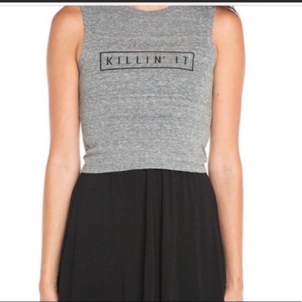 Brandy Melville Killin It Cropped Tank